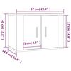 vidaXL Ensemble de meubles TV 2 pcs Ch&ecirc;ne marron Bois d'ing&eacute;nierie