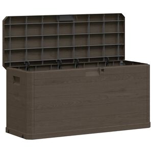 vidaXL Boîte de rangement de jardin 280 L Marron