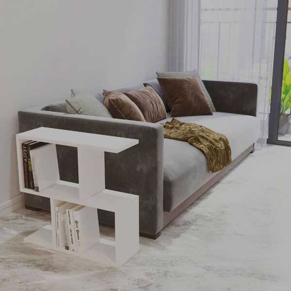 Homemania Table basse Ecrin 60x20x59,4 cm Blanc