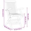 vidaXL Ensemble de salle &agrave; manger pour jardin 5 pcs Marron