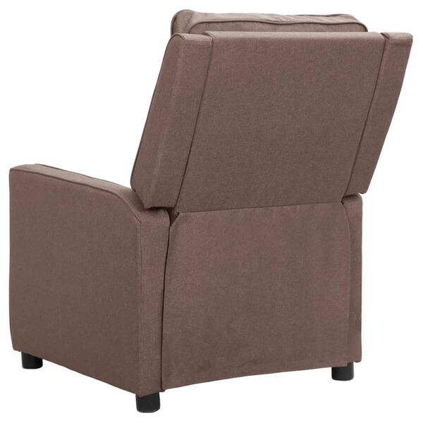 vidaXL Fauteuil inclinable Taupe Tissu