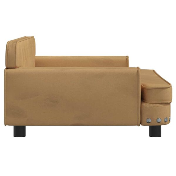 vidaXL Canap&eacute; pour enfants marron 90x53x30 cm velours