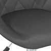vidaXL Chaises pivotantes &agrave; manger lot de 6 gris similicuir