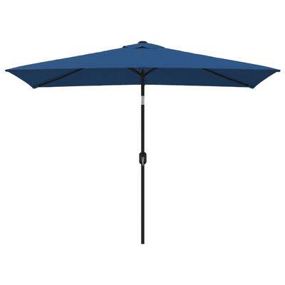 vidaXL Parasol d'extérieur avec poteau en métal 300x200 cm Azuré