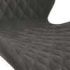 vidaXL Chaises pivotantes &agrave; manger lot de 2 Gris fonc&eacute; Velours