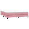 vidaXL Sommier &agrave; lattes de lit sans matelas rose 180x210 cm velours