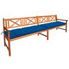 vidaXL Banc de jardin avec coussins 240 cm Bois d'acacia solide
