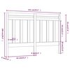 vidaXL T&ecirc;te de lit Marron miel 141x4x100 cm Bois massif de pin