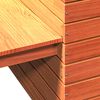 vidaXL Banc avec jardini&egrave;res cire marron 167,5x60x65cm bois massif pin