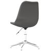 vidaXL Chaise pivotante de bureau Gris clair Tissu