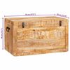 vidaXL Bo&icirc;te de rangement avec stockage Marron Bois de mangue massif