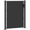 vidaXL Porte de Jardin Noir 100 x 125 cm Acier enduit de poudre