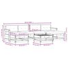 vidaXL Salon de jardin 7 pcs avec coussins bois de pin impr&eacute;gn&eacute;