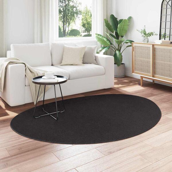 vidaXL Tapis HUARTE Noir 140 x 200 cm Polyester