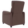 vidaXL Fauteuil de massage Marron Similicuir