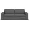 vidaXL Canap&eacute; 180cm Gris fonc&eacute; M&eacute;tал