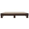 vidaXL Cadre de lit sans matelas ch&ecirc;ne marron 160x200 cm