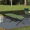 vidaXL Lit de camping pliant Vert 210 x 80 x 46 cm Tissu Oxford