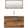 vidaXL Ensemble de meubles salle de bain 3 pcs bois d'ing&eacute;nierie
