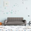 vidaXL Canap&eacute; pour enfants taupe 90x53x30 cm tissu