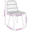 vidaXL Ensemble &agrave; manger de jardin 7 pcs R&eacute;sine tress&eacute;e