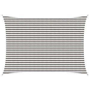 vidaXL Voile d'ombre 3,5 x 5 m HDPE Rectangulaire Gris clair et blanc