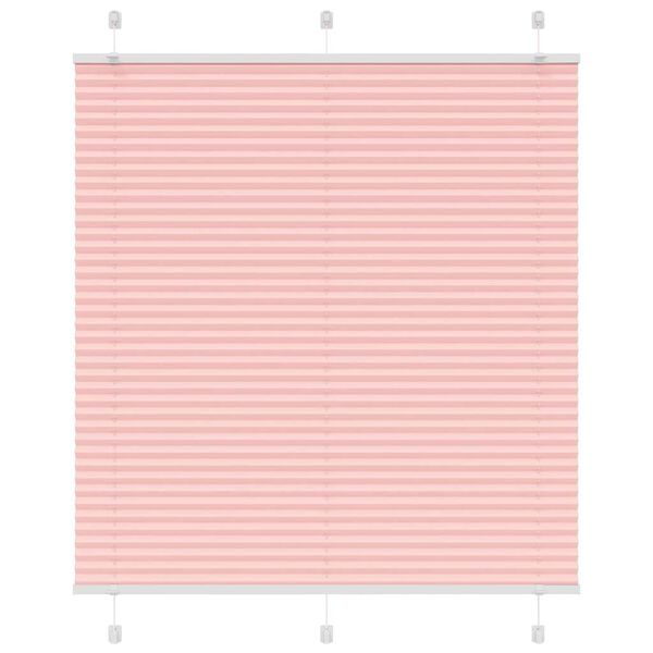 vidaXL Store pliss&eacute; rose 115x100 cm largeur du tissu 114,4cm polyester