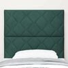 vidaXL T&ecirc;te de lit avec t&ecirc;te de lit Vert fonc&eacute; 90 cm Velours