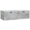 vidaXL Meuble TV mural Gris b&eacute;ton 98 x 41 x 30 cm Bois d'ing&eacute;nierie