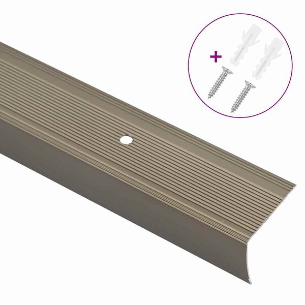vidaXL Nez de marche 30 pcs Champagne 67 x 3 x 2 cm Aluminium