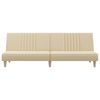 vidaXL Canap&eacute;-lit cr&egrave;me tissu
