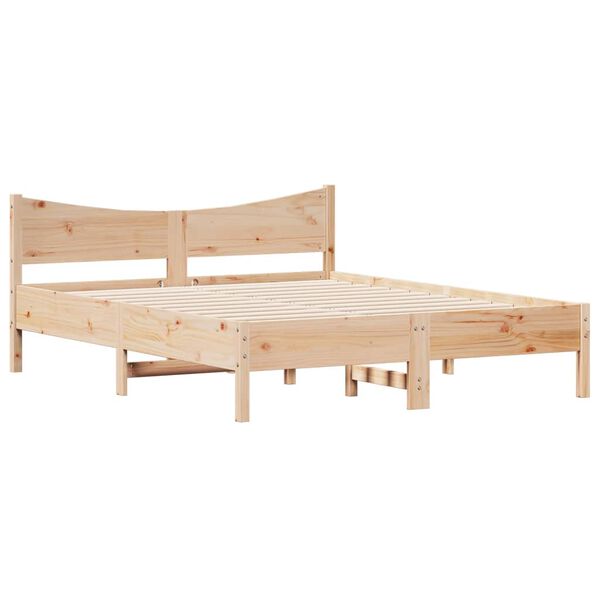 vidaXL Cadre de lit sans matelas 160x200 cm bois massif de pin