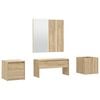 vidaXL Ensemble de meubles de couloir Ch&ecirc;ne Sonoma Bois d'ing&eacute;nierie