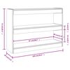 vidaXL Biblioth&egrave;que/S&eacute;parateur de pi&egrave;ce sonoma gris 100x30x72 cm