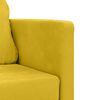 vidaXL Canap&eacute;-lit 2 en 1 jaune fonc&eacute; 122x204x55 cm velours