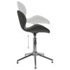 vidaXL Chaises pivotantes &agrave; manger lot de 4 gris fonc&eacute; velours