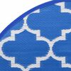 vidaXL Tapis d'ext&eacute;rieur ARAKIL bleu &Oslash;160 cm PP