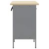 vidaXL Placard de travail 2 pcs Rouge et Gris 100 x 55 x 85 cm