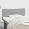 vidaXL T&ecirc;te de lit Gris clair 100x5x78/88 cm Tissu