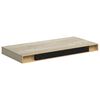 vidaXL &Eacute;tag&egrave;res murales flottantes 2 pcs ch&ecirc;ne 50x23x3,8 cm MDF