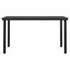 vidaXL Ensemble &agrave; manger jardin coussins 5 pcs gris poly rotin verre