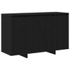 vidaXL Buffet Ch&ecirc;ne noir 120 x 41 x 75 cm Bois d'ing&eacute;nierie
