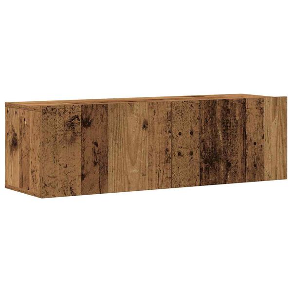 vidaXL Ensemble de meuble TV mural 8 pcs vieux bois bois d'ing&eacute;nierie