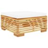 vidaXL Salon de jardin 9 pcs avec coussins Bois de teck solide