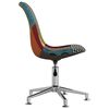 vidaXL Chaises pivotantes &agrave; manger lot de 4 Patchwork Tissu