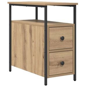 vidaXL Cabinet de chevet ch&ecirc;ne artisanal 30 x 60 x 60 cm
