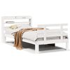 vidaXL Cadre de lit avec t&ecirc;te de lit sans matelas blanc 100x200 cm