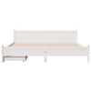 vidaXL Cadre de lit sans matelas blanc 200x200 cm bois massif de pin