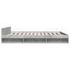 vidaXL Cadre de lit avec tiroirs sans matelas gris b&eacute;ton 180x200 cm