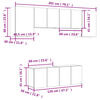 vidaXL Unit&eacute;s murales TV 6 pcs ch&ecirc;ne fum&eacute; bois d'ing&eacute;nierie
